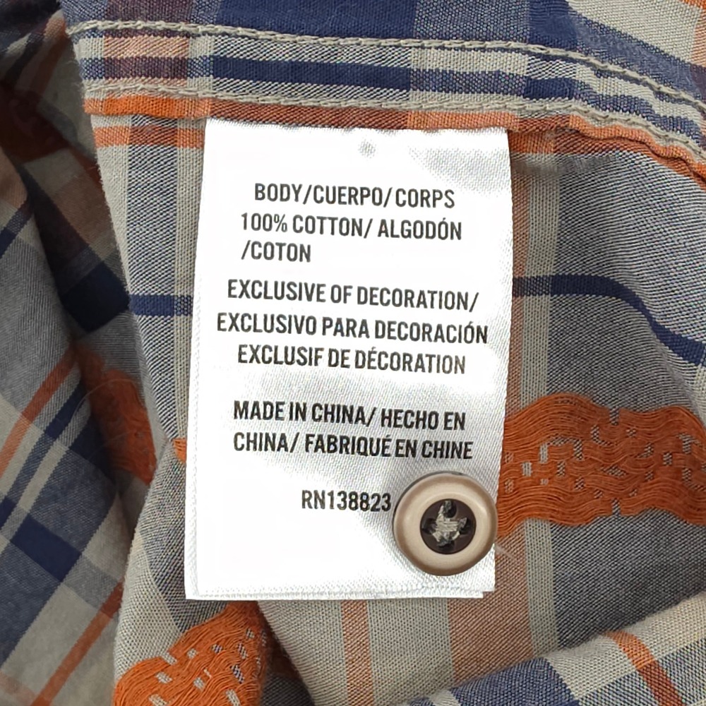 MoonShine Spirit by Brad Paisley Mens‎ XXL Plaid Western Shirt L/S Pearl Snap - Picture 4 of 9